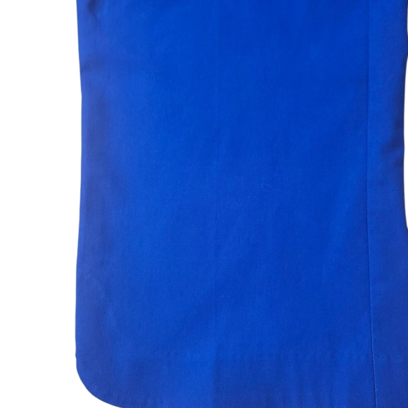 SC&CO US 14 Royal Blue Mid-Rise Capri Pants, Tummy Control Office Casual Chic - Picture 2 of 8
